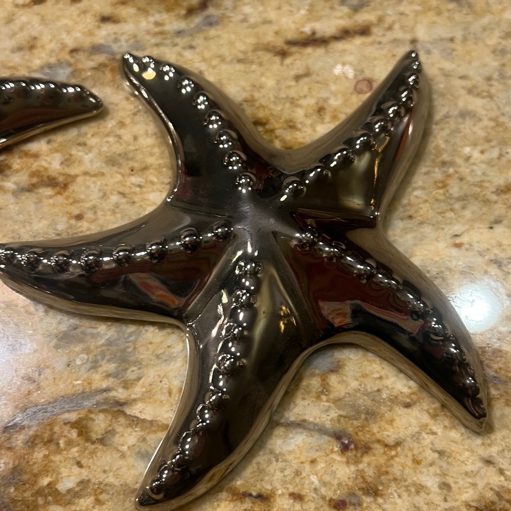 Silver Starfish Home Decor Accents - Picture 2 of 3